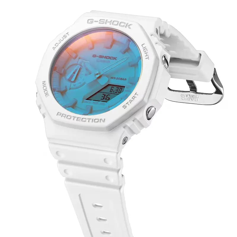 G-Shock Carbon Core Guard Rainbow Gradated Dial Men's Watch- GA-2100TL-7A